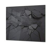 Tempered Glass Kitchen Board - Impact & Scratch Resistant; Measures: Single: 23,62” x 20,47”; Double: 2 x 11,81” x 20,47”; D10A Textures Series A: Texture 16