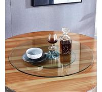 Tempered Glass Lazy Susan Turntable, Restaurant Service Board 60cm/23.6in