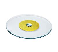 Tempered Glass Lazy Turntable, Round Dining Table, Swivel Large Tabletop Serving Plate, Transparent Rotating Tray, with Silent Bearing Centerpieces