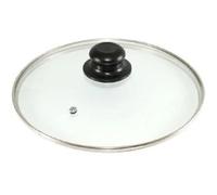 Tempered Glass Lid Fit To Regular Sizes Frying Pans Dishes Saucepans Universal Cesserole Pan Crock Pots Vented Glass Lids Replacement With Knob Handle and Backlite Button (40cm Glass Lid)