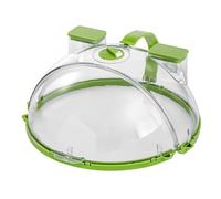 Tempered Glass Microwave Cover - Inner Diameter, Splatter Heat Resistant, Duřable Glass with Vent and Silicone Knob | Dishwasher Safe BPA Free Food Grade Microwave Protector Accessory
