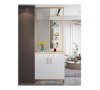 Tempered Glass Privacy Screen Divider With Metal Frame, Frosted Shatterproof Office Partition for Home/Workspace, Easy Assembly Room Divider Panel