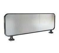 Tempered Glass Privacy Screen Panel for Restaurant Desk Divider, Translucent Partition for Open Office Bar, 39x12 Inch