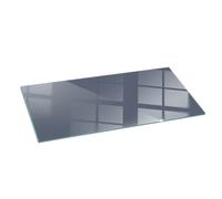 Tempered Glass Protector for Stove and Fireplace Dark Blue Colour 125x50 cm
