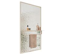 Tempered Glass Room Divider PanelDecorative Water Cube Freestanding Partition for Bedroom Living Room BathroomMultiple (55x100cm)