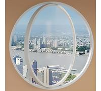 Tempered Glass Rotating Porthole Window with Sun-Protection Film - Ideal for Bathrooms Unique Design& Stylish Enhance Natural Light & Ventilation