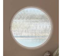Tempered Glass Rotating Porthole Window with Sun-Protection Film - Stylish Bathroom Accessory for Enhanced Light and Privacy