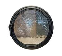 Tempered Glass Rotating Round Window with Lockable Handle - Ventilation Replacement Porthole for Household Use