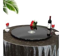 Tempered Glass Rotating Turntable Lazy Susan Serving Plate for Kitchen Dining Table