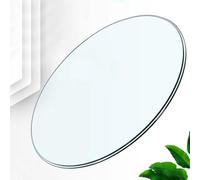 Tempered Glass Round Tabletop - 28 Inch (70CM) Clear Glass Table DIY Round Glass Tabletop for Dining or Coffee Tables - Available in 35CM 50CM 60CM 85CM 100CM Sizes