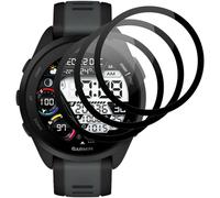 Tempered Glass Screen Protector Compatible with Garmin Forerunner 165/165 Music, HD Tempered Glass Screen Protector, 3D Round Edge Screen Protector, Touch Sensitive, Bubble-Resistant Protective Glass