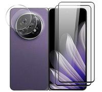 Tempered Glass Screen Protector Compatible with Oppo Find N6,Screen Protector with Camera Lens Protector,9H Hardness Full Screen Film Anti-Shatter,Bubble Free Protective Film (2 Sets)