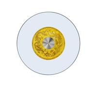 Tempered Glass Serving Plate 28" 32" 35" 40" Clear Tabletop Lazy Susan Turntable Manual Swivel Tray For Dining Table(Dragon,80cm(32in))