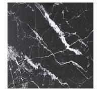 Tempered Glass Table Top 70x70 cm Black White Marble 6mm for Table Use Dining