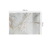 Tempered Glass Table Top Glass Cover Elegant for Wooden Table Marble With Veins