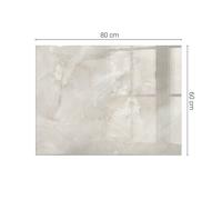 Tempered Glass Table Top Glass Cover for Wooden Table Marble Texture Pattern
