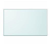Tempered Glass Table Top Transparent 100x62 cm 6mm Rectangular Durable ClearTop