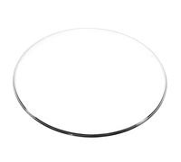 Tempered Glass Tabletop Round Clear Design Polished Flat Edge Versatile Dining/Office Bar Surface Multiple (850mm/34In)