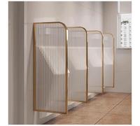 Tempered Glass Urinal Partition - Wall Mounted Privacy Screen for Men, Public Toilet Divider, 5 Pcs Urinal Baffle for Hotel & School Restrooms