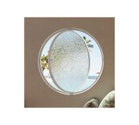 Tempered Glass Ventilation Window, 360° Rotatable, Aluminum Alloy Flush Mount for Dorm Room or Bedroom