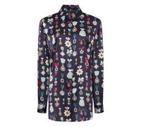 Temperley London Gloriette silk blouse - Blue 8-10-12-14-16