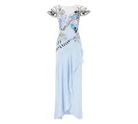 Temperley London Gracia ruffle sequin-embellished dress - Blue 6-8-10-12-14-16
