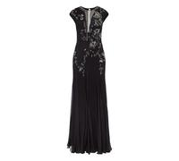 Temperley London Lilly bead-embellished floral gown - Black 8-10-12