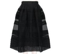 Temperley London Silk Chiffon Pleated Midi Skirt - Black - IT40 / UK8 / FR36 / US4