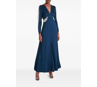 Temperley London Vine long-sleeves maxi dress - Blue 8-10
