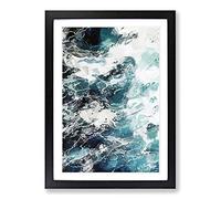 Tempest in Abstract Framed Print | A2 Black Framed Wall Art | Ready to Hang | Abstract Fantasy Picture | Living Room Bedroom Lounge Office