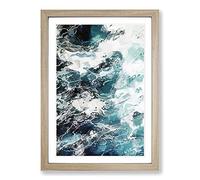 Tempest in Abstract Framed Print | A2 Oak Framed Wall Art | Ready to Hang | Abstract Fantasy Picture | Living Room Bedroom Lounge Office