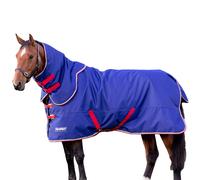 Tempest Original 100 Horse Turnout Rug & Neck Cover Set Navy/red (6 9")