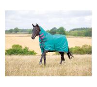 Shires Tempest Original Lite Turnout Rug & Neck - Teal 6ft3