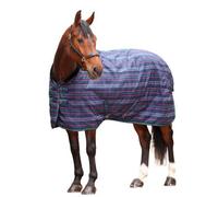 Tempest Plus Standard-Neck Checked 100G Horse Stable Rug Navy/tartan (6 9")