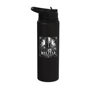Templar Crusader Militia Christi Deo Vindice Stainless Steel Insulated Water Bottle