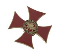 Templar Knight Cross Brooch Vintage Style Pin for Medieval History Enthusiasts