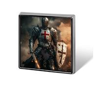 Templar Knight Custom Lapel Pins Square Brooch Tie Suit Dress Accessories for Men Women Wedding Birthday