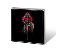 Templar Knight Custom Lapel Pins Square Brooch Tie Suit Dress Accessories for Men Women Wedding Birthday