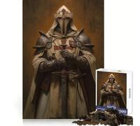 Templar Knight Portrait 1000 Piece Jigsaw Puzzles for Adults Jigsaw Mental Toy Soothing Fun Premium Cut Birthday Gift (38x52cm)