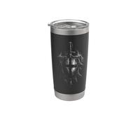 Templar Knight Sword and Burning Shield Stainless Steel Insulated Tumbler