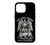 Templar Knight Sword Faith Defeat Darkness Spiritual Warfare Case for iPhone 16 Pro Max