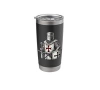 Templar Knight Warrior Design Stainless Steel Insulated Tumbler