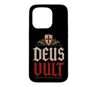 Templar Knights Deus Vult (God Wills It) Shield Aged Case for iPhone 15 Pro