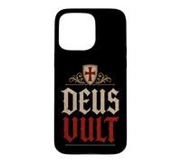 Templar Knights Deus Vult (God Wills It) Shield Aged Case for iPhone 15 Pro Max