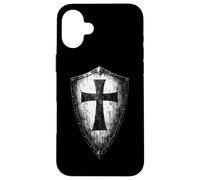 Templar Shield With Cross Emblem Case for iPhone 16 Plus