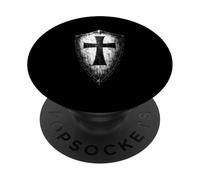 Templar Shield With Cross Emblem PopSockets Adhesive PopGrip