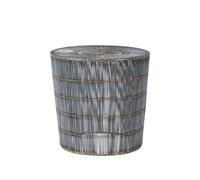 Templar Side Table - Round - Silver Wireframe