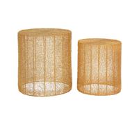 Templar Side Tables - Set of 2 - Round - Gold