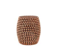 Templar Stool - Round - Copper Beaded