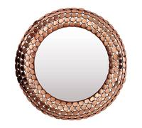 Templar Wall Mirror - Round - Copper Pebble